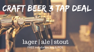 Craft Beer 3 Tap Deal